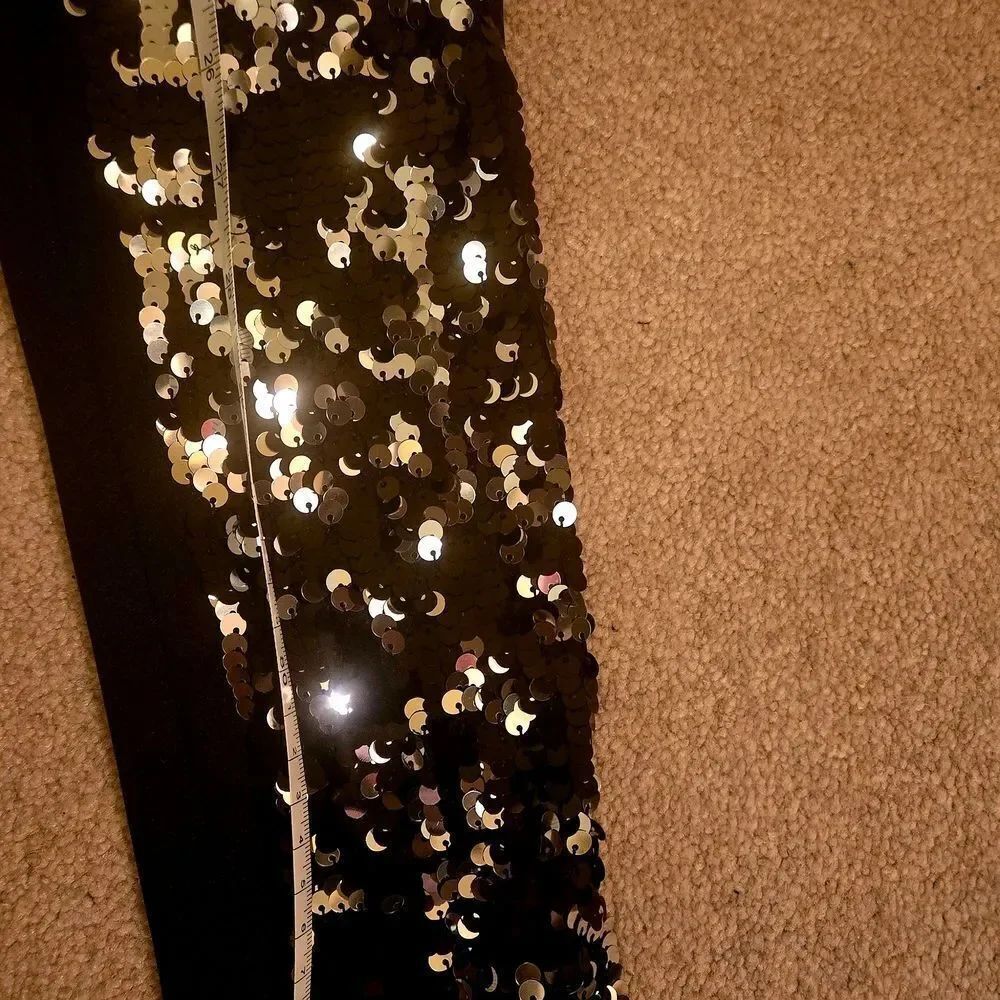 Nordstrom Black Sequin Leggings - Picture 4 of 10